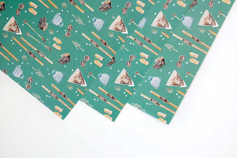 Limited Edition Vintage Winter Gear Gift Wrap
