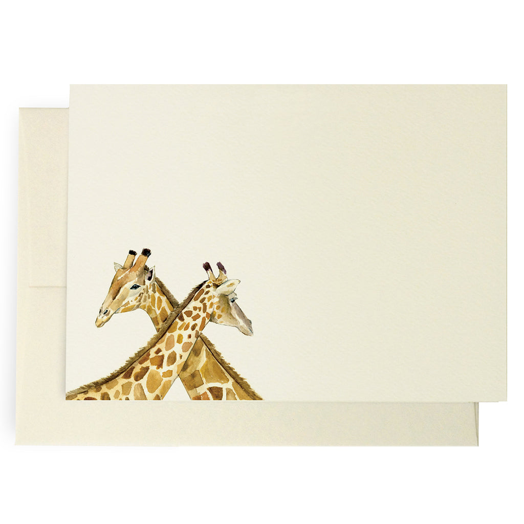 Safari Giraffe Note Cards