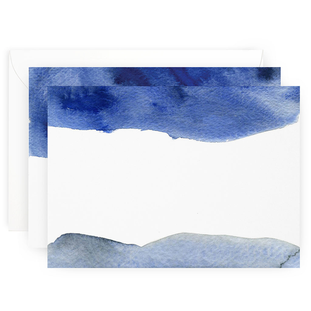 Blue Wash Note Cards