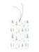 Peaceful Forest in Green Gift Tag