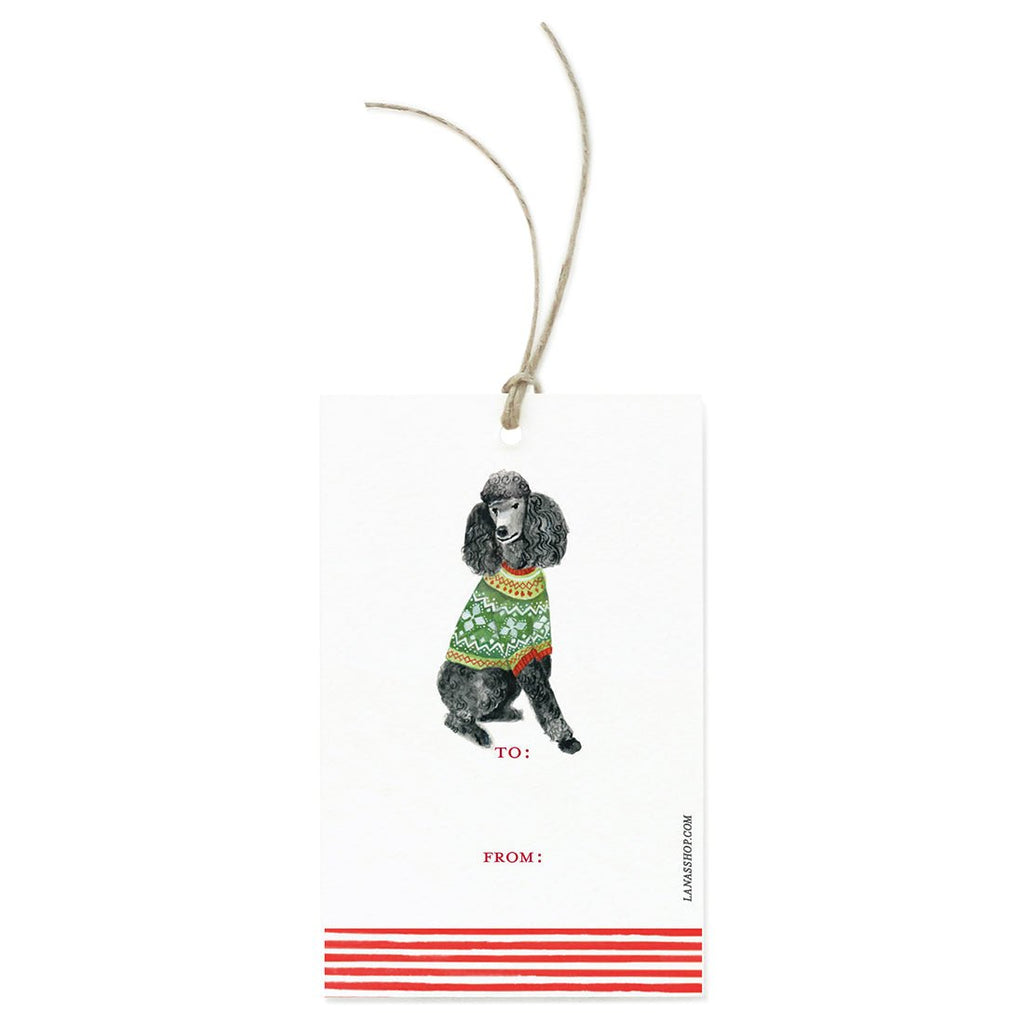 Poodle Gift Tag Set