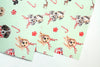 Mint Christmas Puppy Dog Gift Wrap