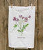 Sweet Pea Painted Tea Towel