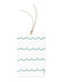 Turquoise Scallop Gift Tag Set