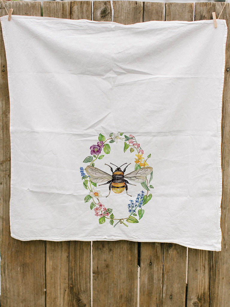 Botanic Bee Tea Towel
