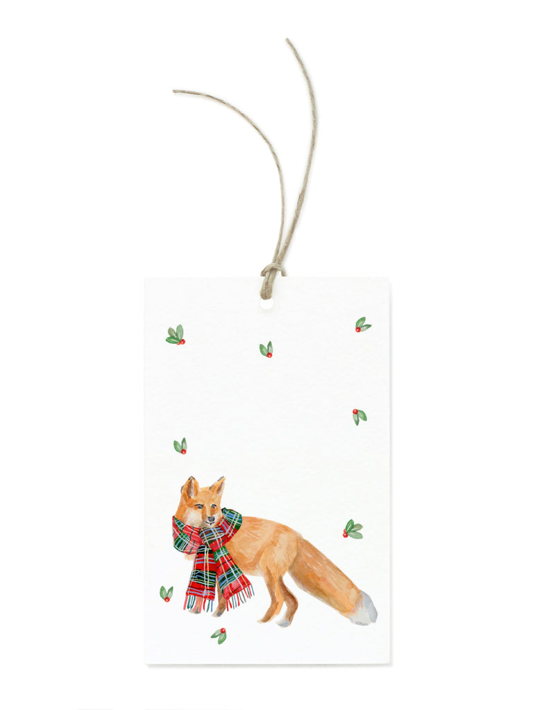 Winter Party Fox Gift Tag Set